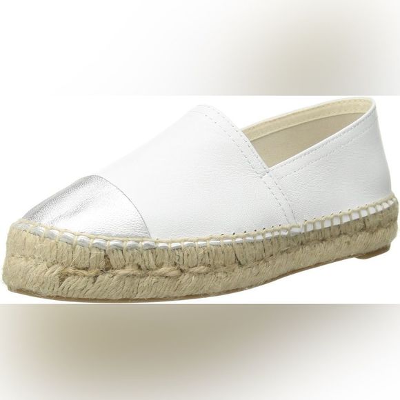 ALDO Espadrilles Flats White Silver-Toed - Picture 2 of 10